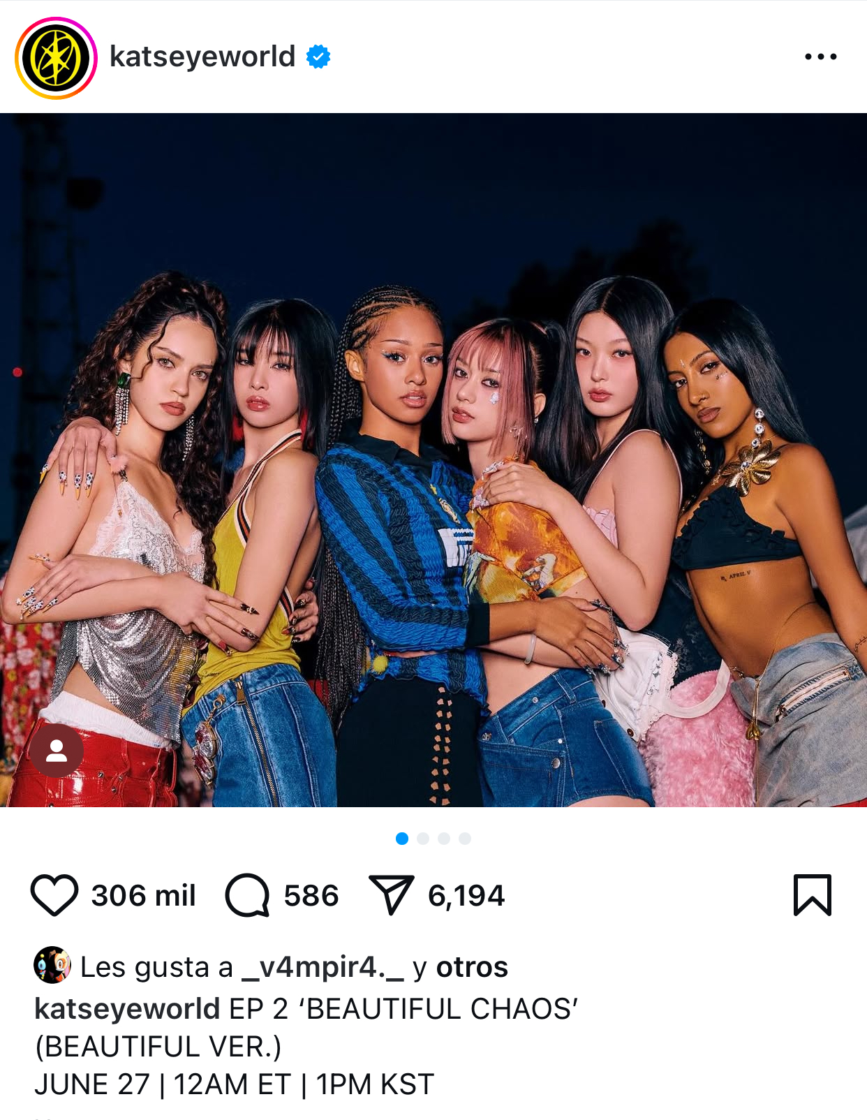Katseye presentan su nuevo EP MAPLE KATSEYE IG